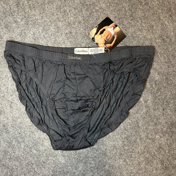 Vintage Calvin Klein Men’s Body Brief – Black Size XL (New with Tag, Rare) - Picture 1 of 9
